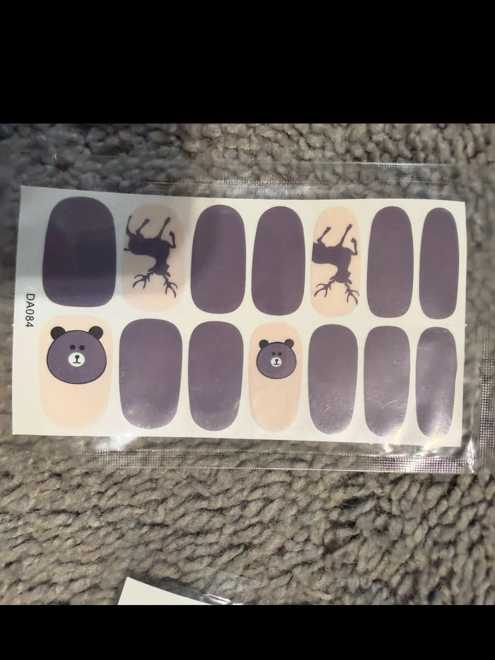$2 Bear & Deer Mauve Nail Wraps $2 WITH ANY $10 ORDER OR MORE
